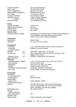 9    CEC 6 Ym
must for necessity
need + noun
Let’s in suggestions
shall to ask for suggestions
will in offers
to express warn