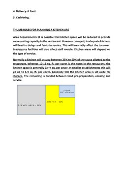 S E R VIC E  AR E A – 50%
K IT C HE N – 50%
S TOR E
1/4T H of K itchen
S E R VIC E  AR E A – 50%
K IT C HE N – 50%
S TOR E
1/