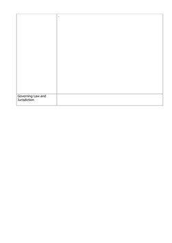  
 
 
 
. 
Governing Law and 
Jurisdiction 
 
 
