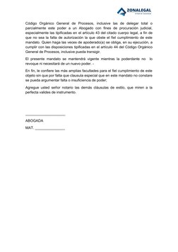 Poder General Modelo Pdf Modelo de Minuta de Poder General | PDF | Ley común | Justicia