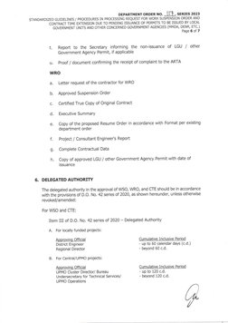 DPWH Guidelines for Work Suspension | PDF | Government | Justice
