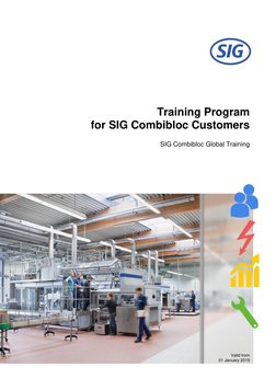 Training Program 
for SIG Combibloc Customers 
 
SIG Combibloc Global Training