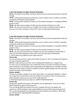 Tips for Succeeding in Army Officer Interviews | PDF | Job Interview ...