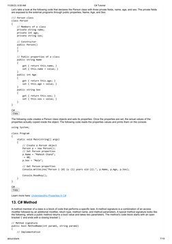 C# Programming Tutorial for Beginners | PDF | C Sharp (Programming ...