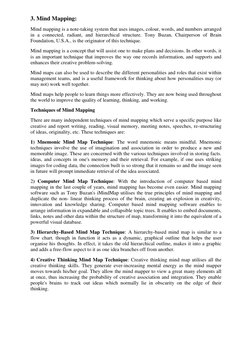 Mind Mapping Indesign Thinking Example.pdf Design Thinking Process Explained | PDF | Design Thinking | Creativity