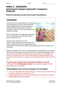 GRADE 9  
TERM 1 
DATE:  _________________ 
Compiled by Ilze van Rensburg 
 
Page 2 of 19 
SES:  TECHNOLOGY & ROBOTICS