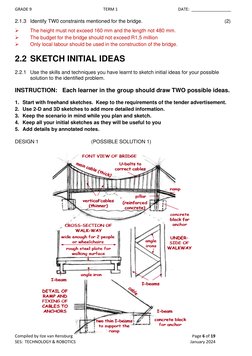GRADE 9  
TERM 1 
DATE:  _________________ 
Compiled by Ilze van Rensburg 
 
Page 6 of 19 
SES:  TECHNOLOGY & ROBOTICS