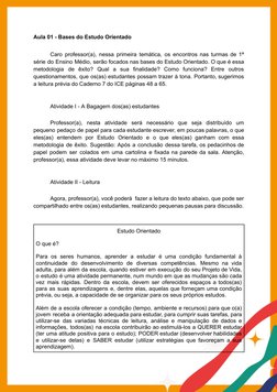 Atividades de Estudo Orientado - 1ª Série | PDF | Aprendizado ...
