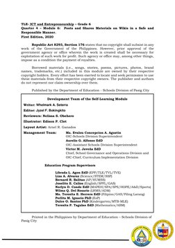 Tle 6 Ict Q4 M6 | PDF | Wiki | Wikipedia