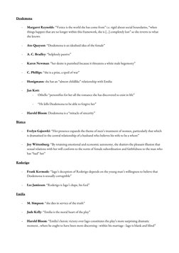 Critical Perspectives on Othello | PDF | Othello | Iago