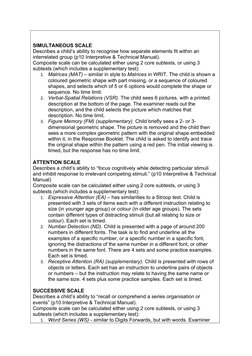 CAS2 Cognitive Assessment Overview | PDF | Attention | Working Memory