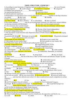 TOEFL Structure Practice Exercises | PDF | Solar System | Thunder
