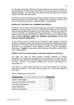 5/3 
 
IEB Copyright © 2014–2023 
NATIONAL SENIOR CERTIFICATE HANDBOOK 
 
IMPLEMENTATION DATE: GRADE 12, 2023 
An inform