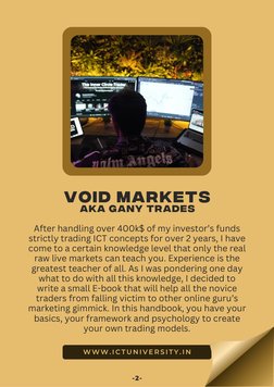 W W W . I C T U N I V E R S I T Y . I N
-2-
After handling over 400k$ of my investor’s funds
strictly trading ICT concepts fo