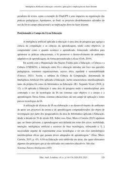 Inteligência Artificial e educação: conceitos, aplicações e implicações no fazer docente