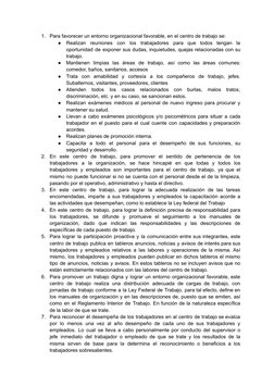 1.
Para favorecer un entorno organizacional favorable, en el centro de trabajo se:
●
Realizan
reuniones
con
los
trabajadores