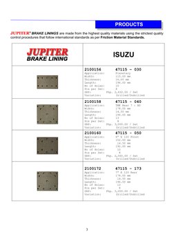 Jupiter Brake Lining Catalogue: Friction Materials Corporation | PDF ...
