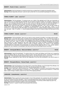Mini Ace Test Memory ACE-III and M-ACE Scoring Guide | PDF | Memory | Recall (Memory)