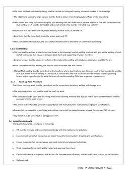 Deck Sheet Installation Method Statement | PDF | Welding | Construction