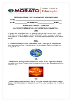 ESCOLA MUNICIPAL PROFESSORA VANDA TERESINHA NALIN. 
NOME: _________________________________________________________ 
DATA: