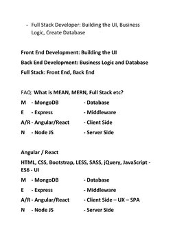 Full Stack Web Development Overview | PDF | Internet & Web | World Wide Web