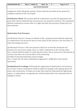 Leak Testing Procedure Overview | PDF | Leak | Pressure