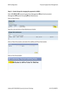 Bcm Course SAP BCM Configuration Guide | PDF | Currency | Banks