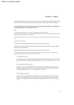 En  las  fotografías  se  indica  el  grado  de  oxidación  original  antes  de  la  limpieza  y  la  designación  
del  grad