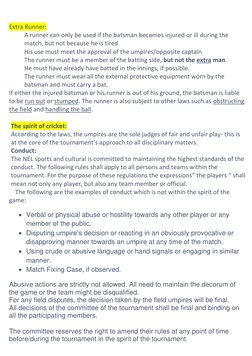 Turf Cricket Tournament Rules | PDF | Bowling (Cricket) | Ball And Bat ...