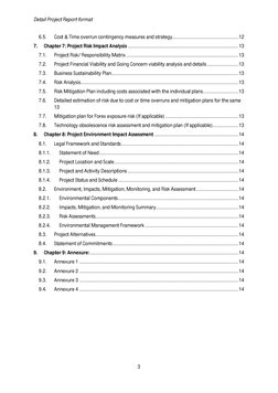 Detail Project Report Guidelines | PDF | Risk | Risk Assessment