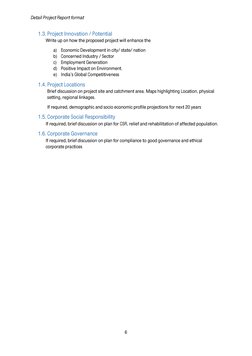 Detail Project Report Guidelines | PDF | Risk | Risk Assessment