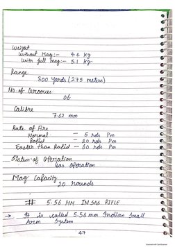 Ncc Notes.pdf Weapon Traiming NCC NOTES | PDF