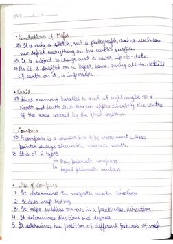 Map Reading NCC Notes | PDF