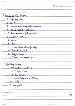 Ncc Notes.pdf Map Reading NCC Notes | PDF