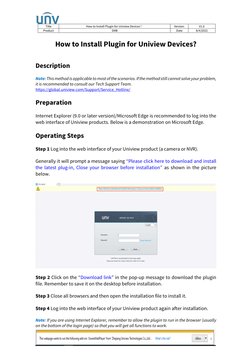 Uniview Plugin Installation Guide | PDF | Computers