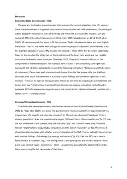 Relaxation State Questionnaire.pdf Development of the Relaxation State Questionnaire | PDF | Relaxation ...