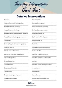 Comprehensive Therapy Interventions Guide | PDF | Psychotherapy ...