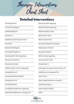 Comprehensive Therapy Interventions Guide | PDF | Psychotherapy ...