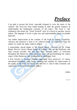 Preface 
I am glad to present this book, especially designed to serve the needs of the 
students. The book has been w