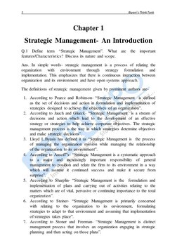 1 
 
 
 
 
 
 
 
 
 
Biyani`s Think Tank 
 
 
Chapter 1 
Strategic Management- An Introduction 
Q.1 
Define term 
“Strategic