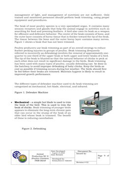 Animal 
Production NC II 
(Poultry Chicken) 
TRIM BEAK  
Date Developed: 
  August 24,2020  
Date Revised: 
   
Docum