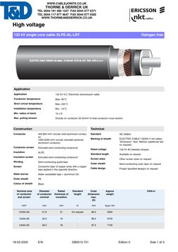 132 kV XLPE Cable Specifications | PDF | Insulator (Electricity ...