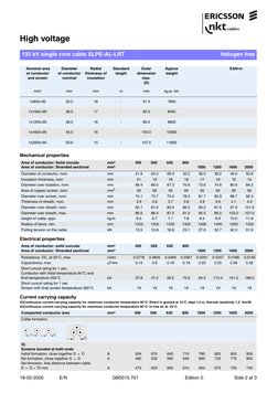 132 kV XLPE Cable Specifications | PDF | Insulator (Electricity ...