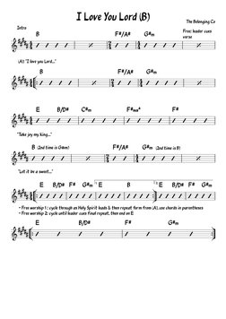 I Love You Lord - The Belonging Co (B) | PDF