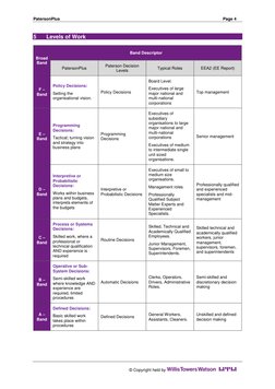 Paterson Job Grading Model Example W TW Paterson Plus Job Evaluation User Guide | PDF | Occupational ...