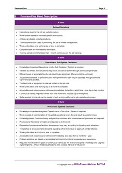 Paterson Job Grading Model Example W TW Paterson Plus Job Evaluation User Guide | PDF | Occupational ...