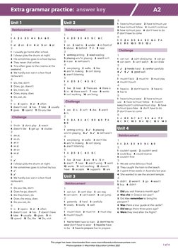 A2 Grammar Exercises and Answers | PDF | Food And Drink | Foods