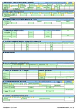 Formato Anexo 002 Atención Prehospitalaria | PDF | Parto | Reanimación ...