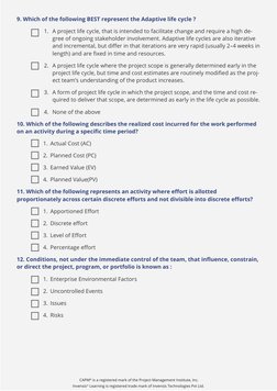 CAPM® is a registered mark of the Project Management Institute, Inc. 
Invensis® Learning is registered trade mark of Invensi