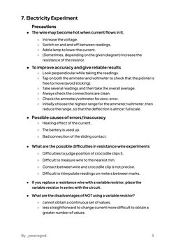 IGCSE Physics ATP Experiment Notes | PDF | Home & Garden